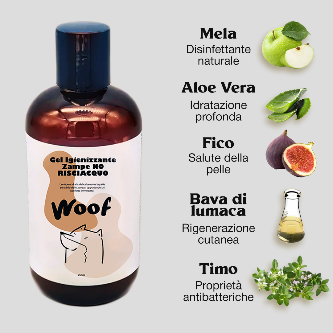 Gel Igienizzante Zampe No Risciacquo